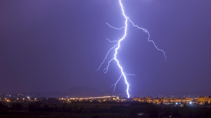 Alertas amarillas por granizo y tormentas eléctricas