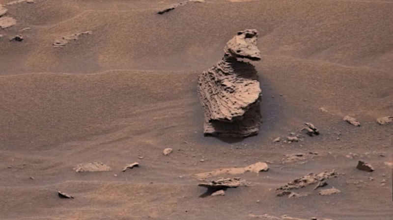 El Curiosity de la NASA encontró ”un pato” en Marte