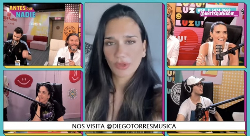 Momi Giardina saludó a Diego Torres