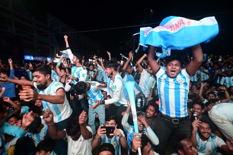 Locura en Bangladesh por la Selección Argentina