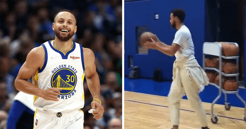 ¡Está loco! Stephen Curry y un desafío que parece fake