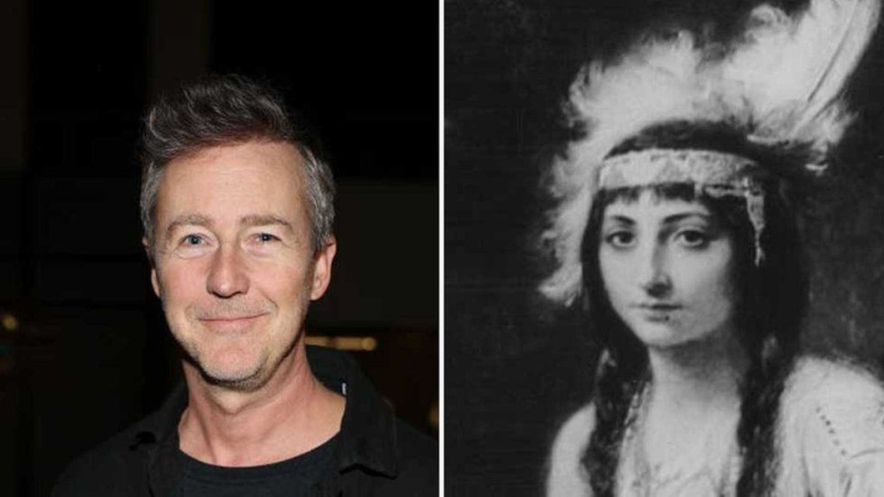 El actor Edward Norton descubrió que es descendiente directo de Pocahontas