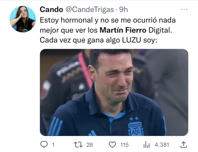 Los memes que nos dejaron los Martin Fierro Digital