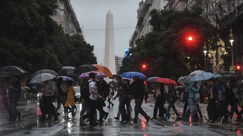 Llegó la lluvia: alerta amarilla por tormentas en el AMBA