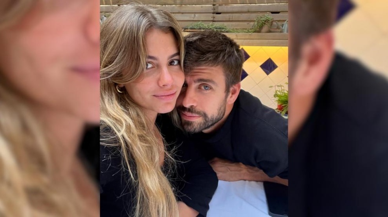 Pique subió su primera foto con Clara Chía