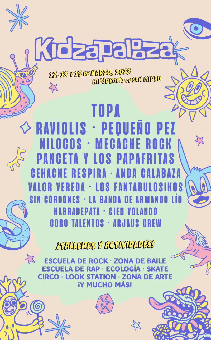 Lollapalooza Argentina 2023: Kidzapalooza ya tiene su grilla