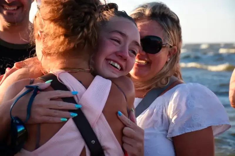 Pilar Tellería, la joven que cruzó el Río de la Plata nadando y batió récords