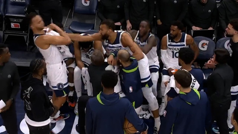 NBA: La pelea de dos jugadores de los Timberwolves