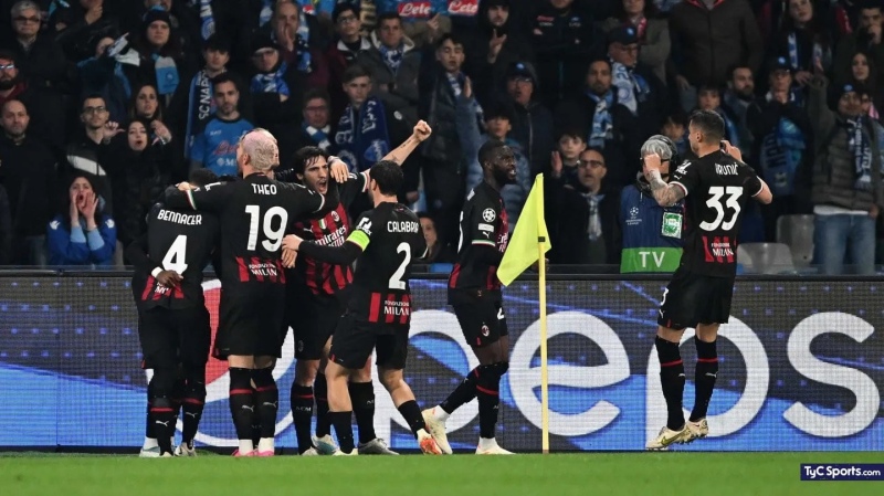 Champions League: el Milan eliminó al Napoli y pasó a semifinales