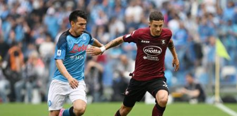 Salernitana le empató a Napoli y le amargó la fiesta de campeón