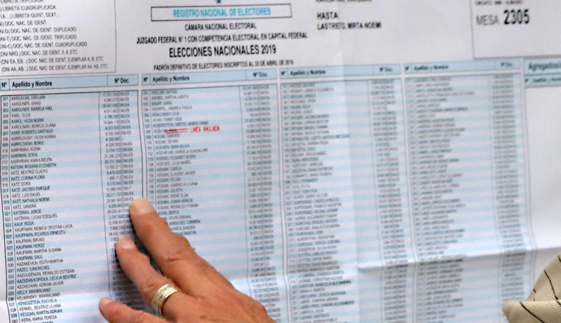 Dónde voto: publicaron el padrón provisorio para las PASO