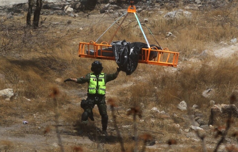 Se encuentran 45 bolsas con restos humanos en México