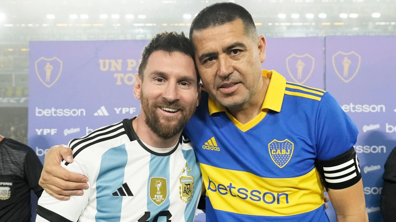 Las emotivas palabras de Riquelme a Messi: el video