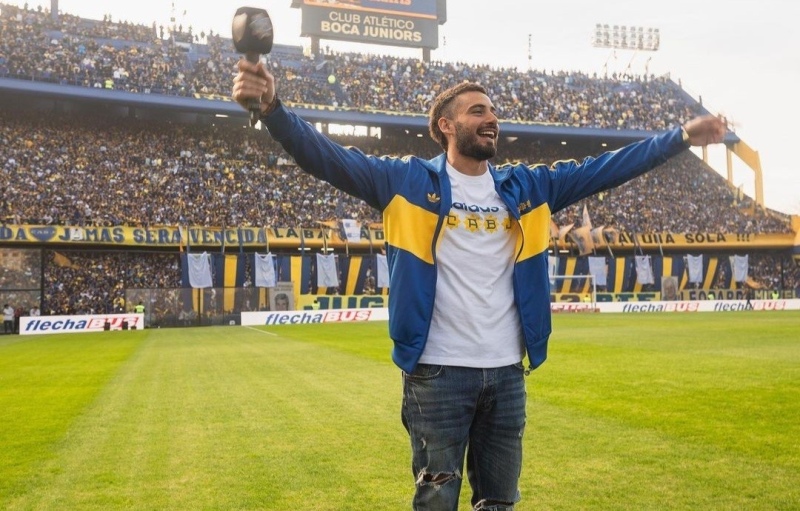 Tremendo! Nico Occhiato en la despedida de Riquelme!