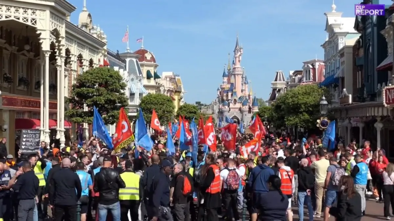 ¡Mickey de paro!: Trabajadores de Eurodisney reclaman aumentos salariales
