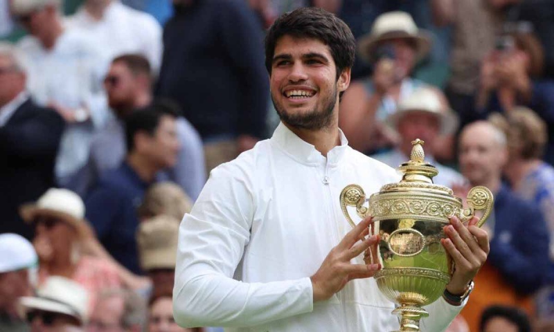 Las publicaciones virales sobre Carlos Alcaraz y su crecimiento en el tenis, tras ganar Wimbledon