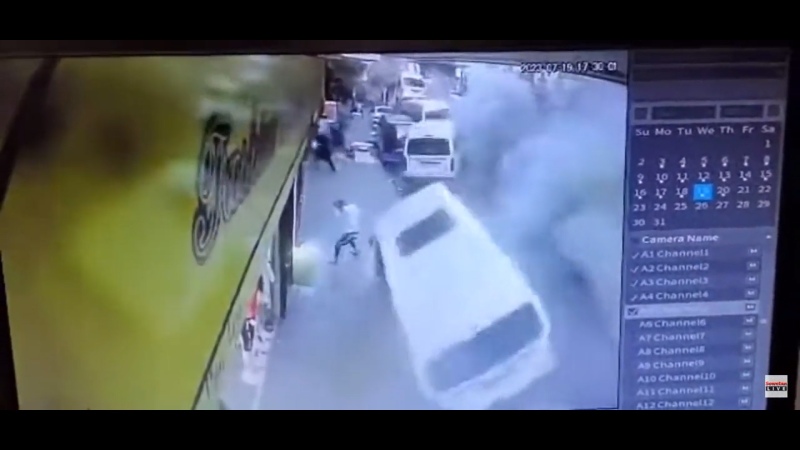 Explotó una calle en Johannesburgo: el video
