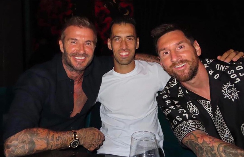 La cena de Messi en Miami: “Noche con amigos”