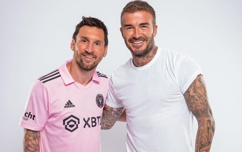 David Beckham le dió la bienvenida a Messi vía redes