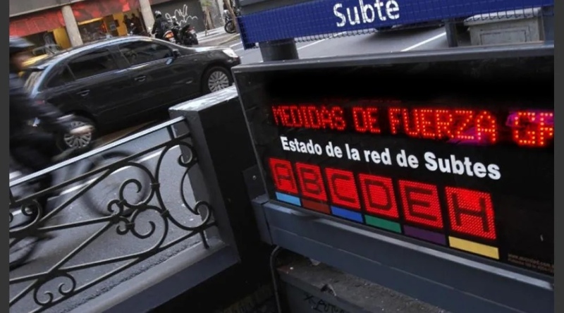 Empezó el paro de subte: ¿hasta qué hora será?