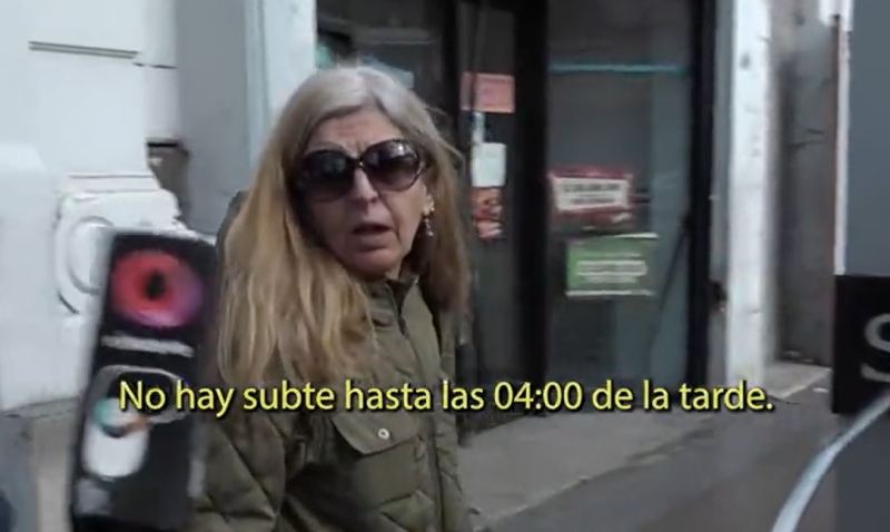 El video viral de una persona cuando se entera que no había subte