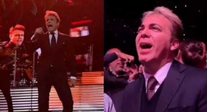 Cristián Castro en modo fan en el show de Luis Miguel