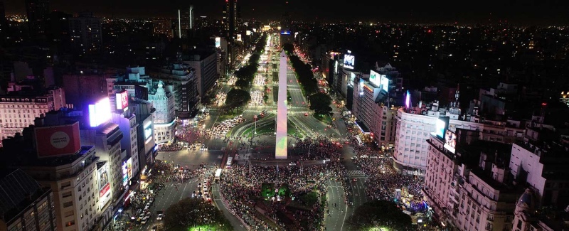 Un stream de 24 horas desde el Obelisco