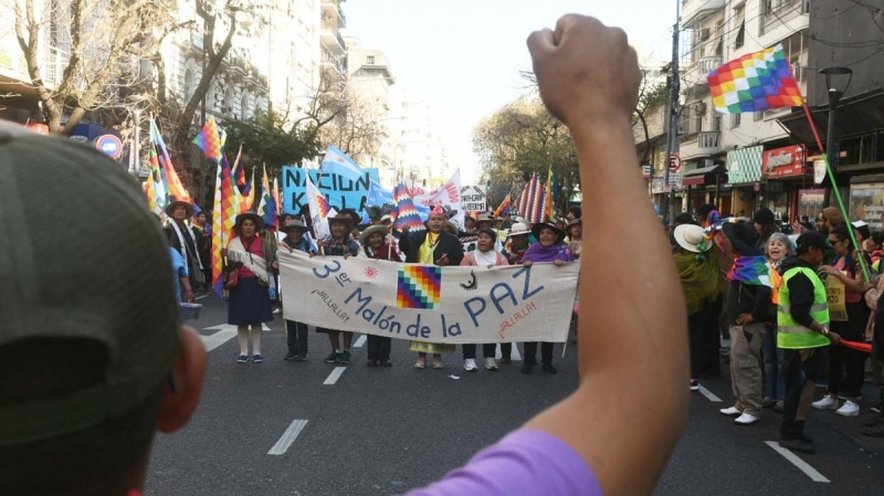 ¿Qué es el Tercer Malón de la Paz que está frente a Tribunales?