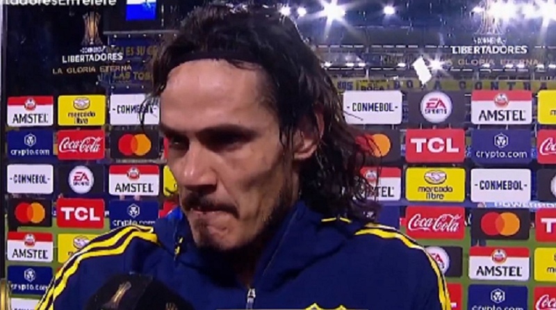 El tenso cruce entre Edinson Cavani y un periodista por sus situaciones de gol