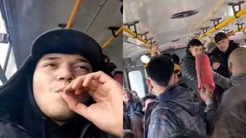 Prendió un cigarrillo en el colectivo y el chofer lo amenazó con un matafuegos