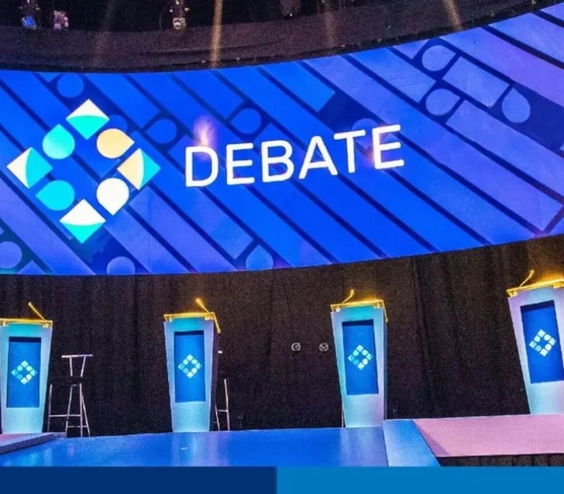 Los preparativos del debate presidencial