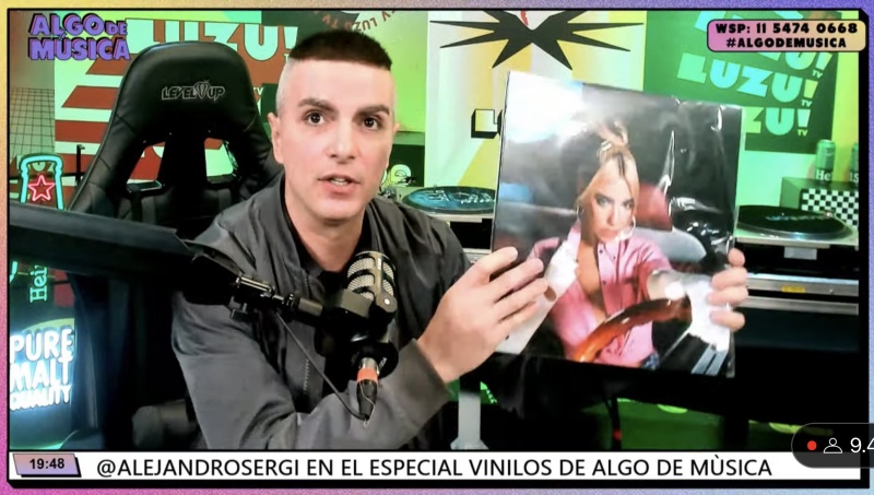 ¡Ale Sergi la rompió en Algo de Música probando vinilos!