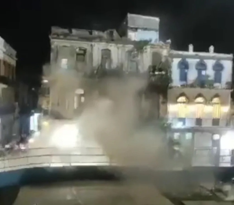 Video: tremendo derrumbe de un edificio en Cuba deja al menos tres muertos