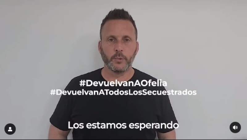 #DevuelvanAOfelia, una campaña de difusión de Hernán Feler por su tía secuestrada en Israel