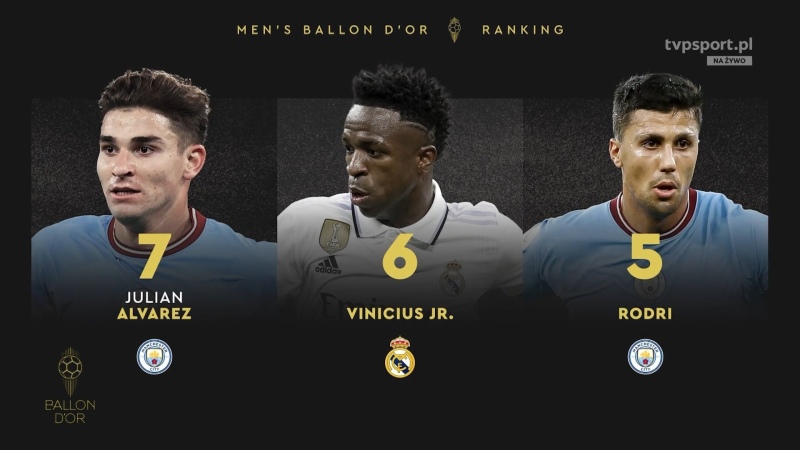 ¡Julián Álvarez picó en el Top 7 del Balón de Oro!