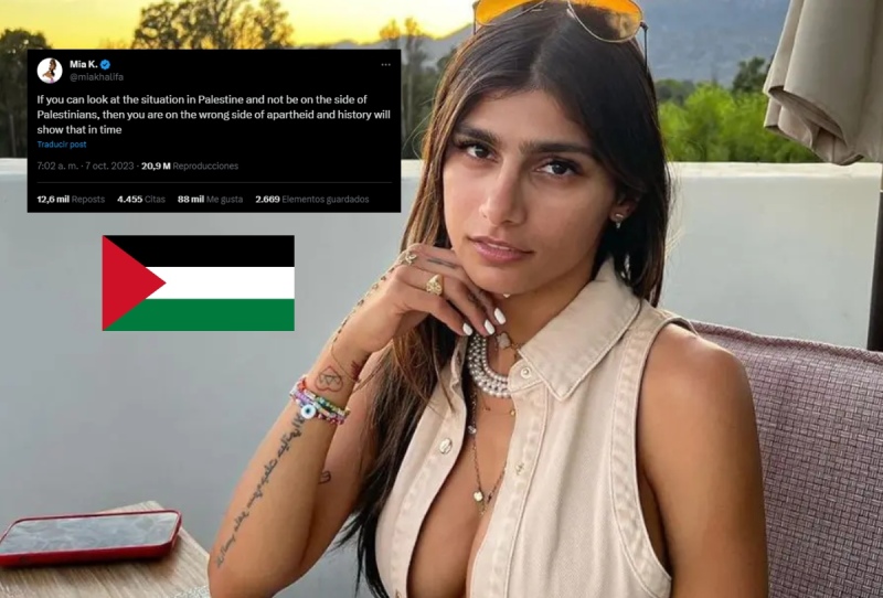 Mia Khalifa hizo un polémico comentario sobre la guerra en Israel y Playboy le rompió el contrato