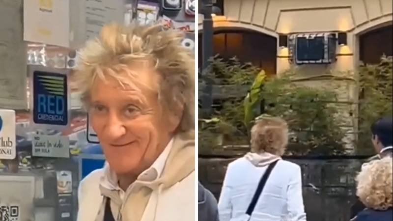 Rod Stewart está en Argentina y fue a comprar a una ferretería cosas para ¡pintar!: el video