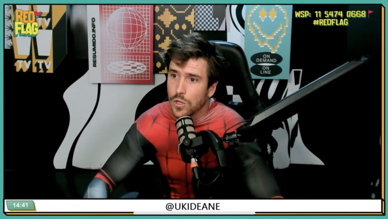 Uki Deane visitó Red Flag: “Voy a armar la juntada de Spiderman más grande del mundo”