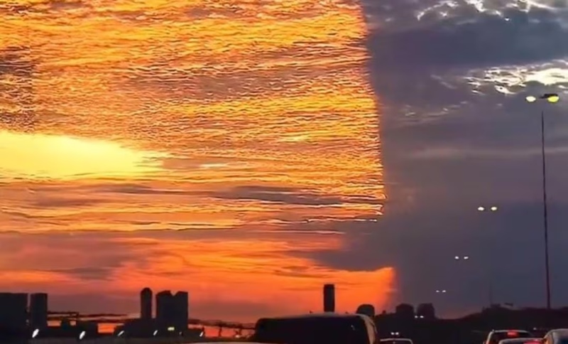 Florida: El video viral en el que parece que el cielo se dividió en dos