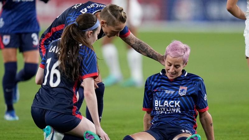 Megan Rapinoe se lesionó en el último partido de su carrera