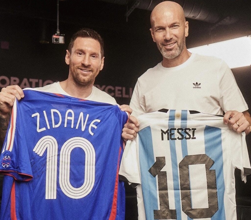 Linda charla entre Messi y Zidane: “Todos queríamos ser como Maradona”