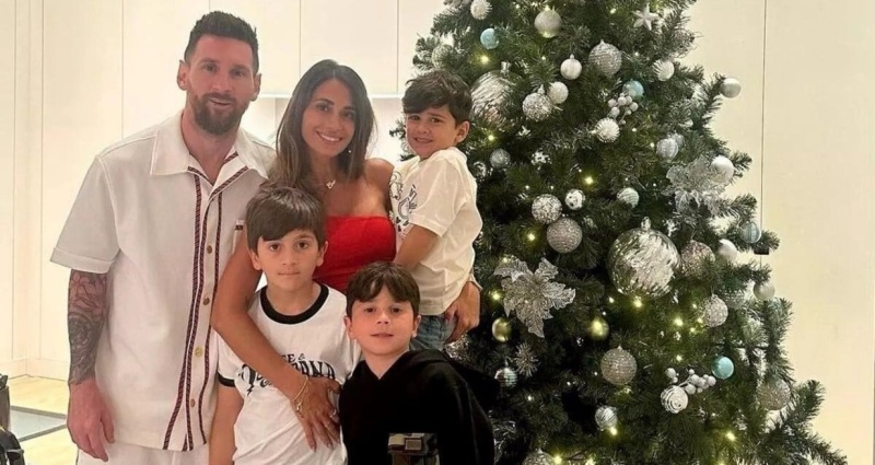 Leo Messi ya está en Argentina para pasar las fiestas!