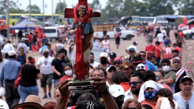 A 146 años de su muerte, 350.000 visitantes pasaron por el santuario del Gauchito Gil en Mercedes