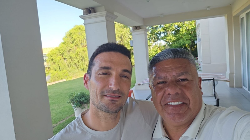 Finalmente, Tapia y Scaloni se reunieron: ”Scaloneta modo on”