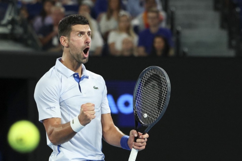 Djokovic eliminó a Fritz y es el primer semifinalista del Australian Open 2024