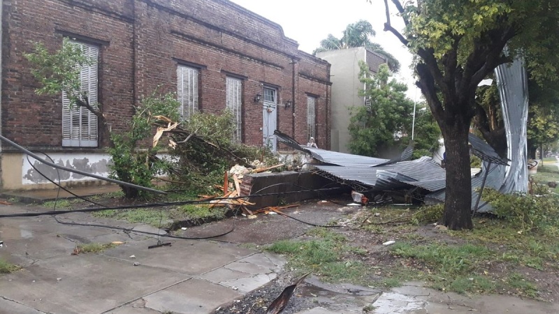 Destrozos en Entre Ríos por un temporal