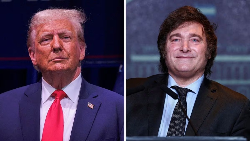 Donald Trump volvió a elogiar a Javier Milei: “¡Haz a la Argentina grande otra vez!”