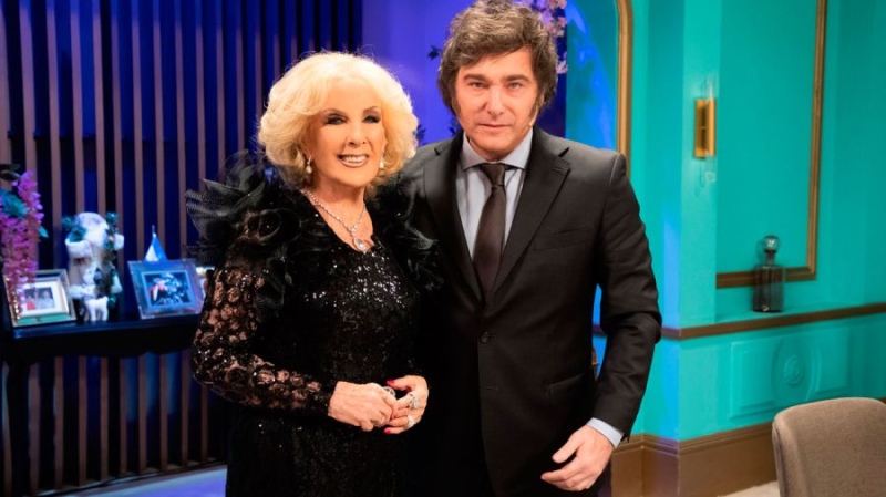 Milei saludó a Mirtha por su cumpleaños y le habló sobre las novedades económicas del país