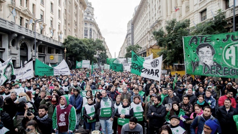 ATE realiza un paro nacional y marchará hacía el INADI