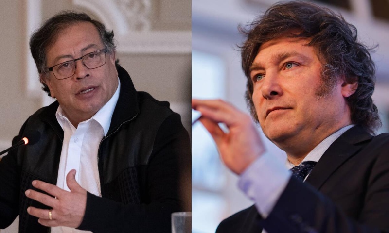 Milei le dijo ”asesino terrorista” al presidente de Colombia y Petro retiró a su embajador en Argentina